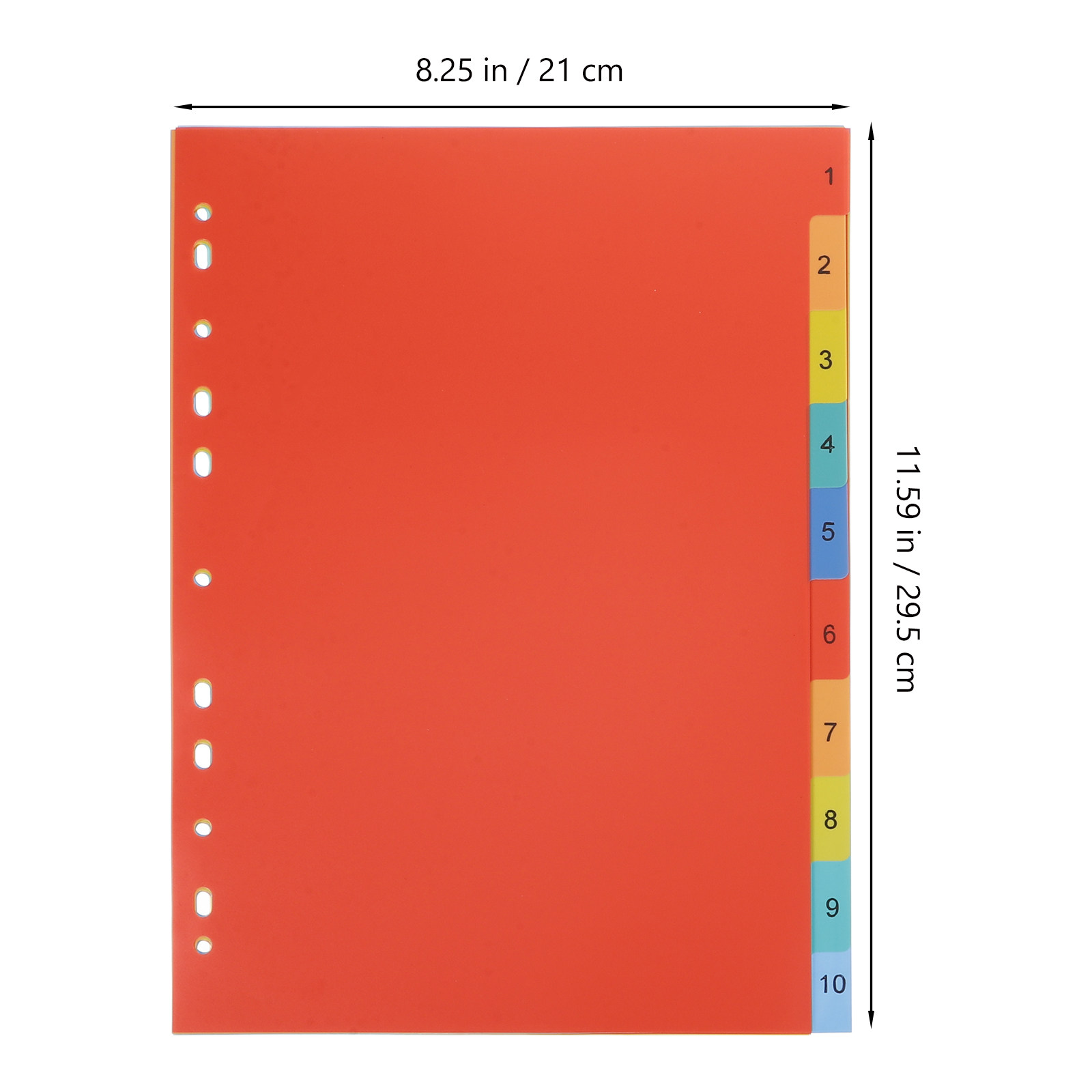 A4バインダーディバイダー2セット、PPプラスチック製インデ - Tab Divider A4 のレビューと価格