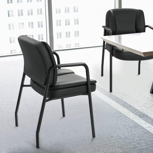 オフィスゲストチェア 待合室レセプションチェア 2脚セット、 - Leather Desk Pad のレビューと価格