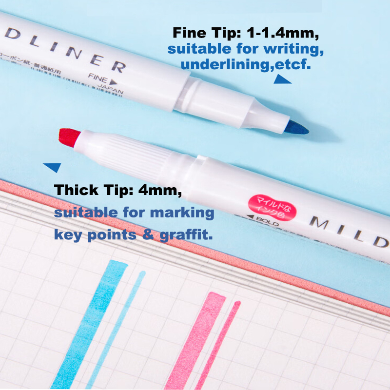 ゼブラ手書きペン マイルドライナー ハイライター セット 幅 - Zebra Pen Mildliner のレビューと価格